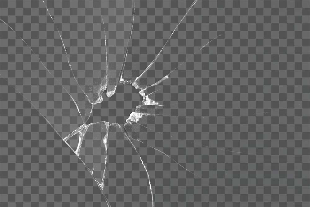 PNG broken shattered glass texture background transparent