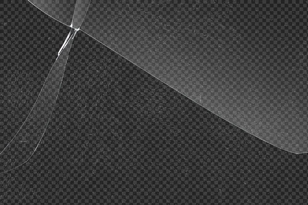 PNG cracked glass texture background transparent