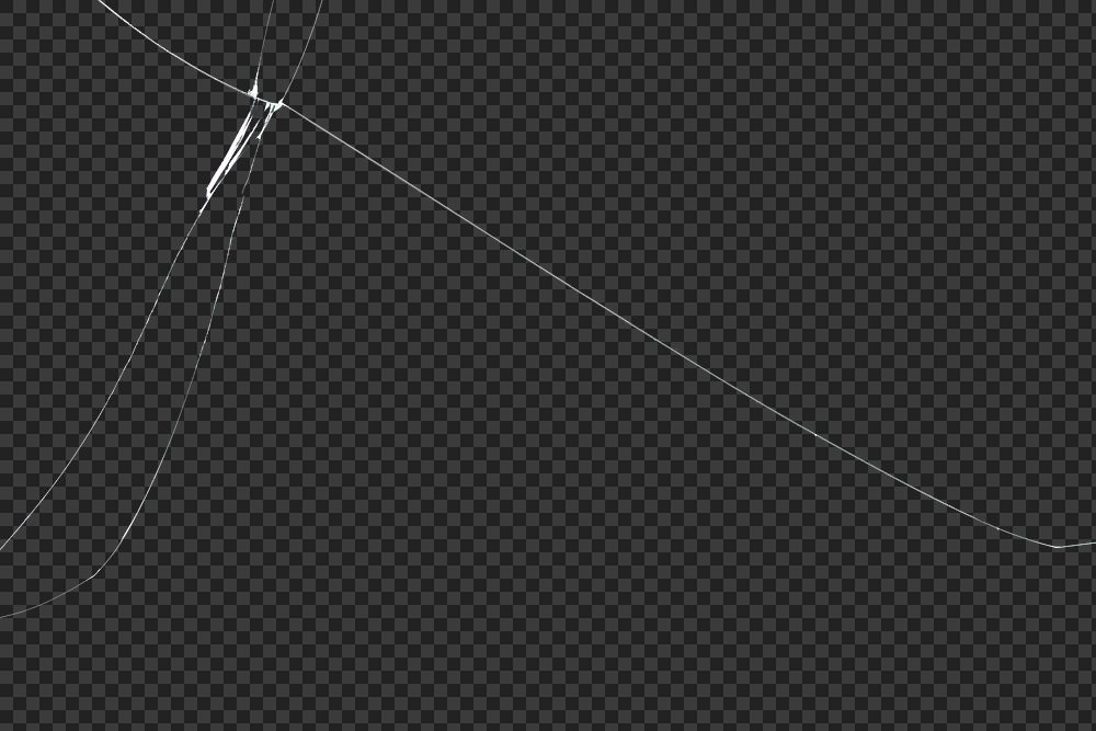 PNG cracked glass texture background transparent