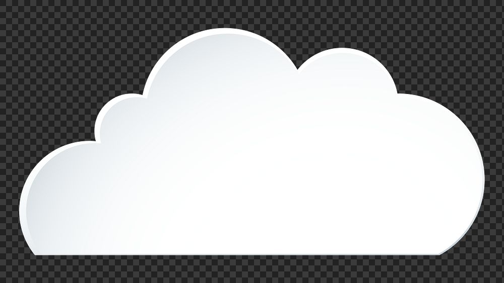 Cloud png sticker collage, 3d transparent clipart