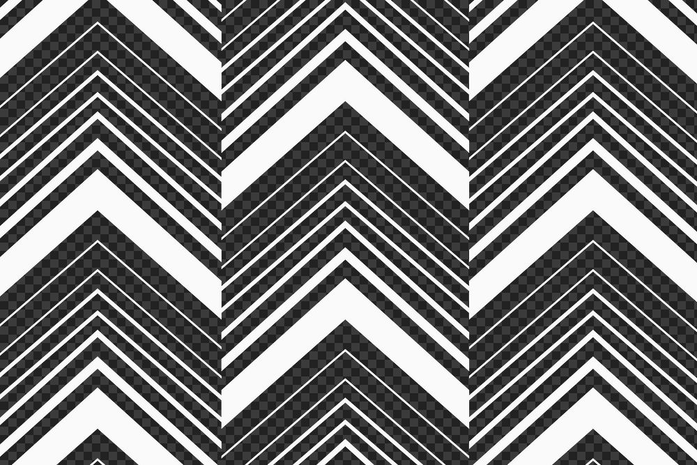 Black chevron background png transparent, simple pattern design