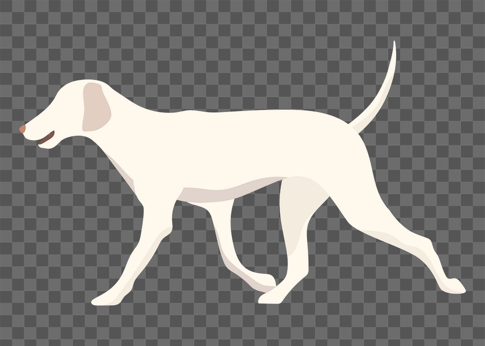 Cute dog png sticker, Labrador Retriever, transparent background
