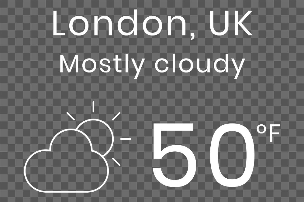 PNG London weather forecast transparent Free PNG Sticker rawpixel