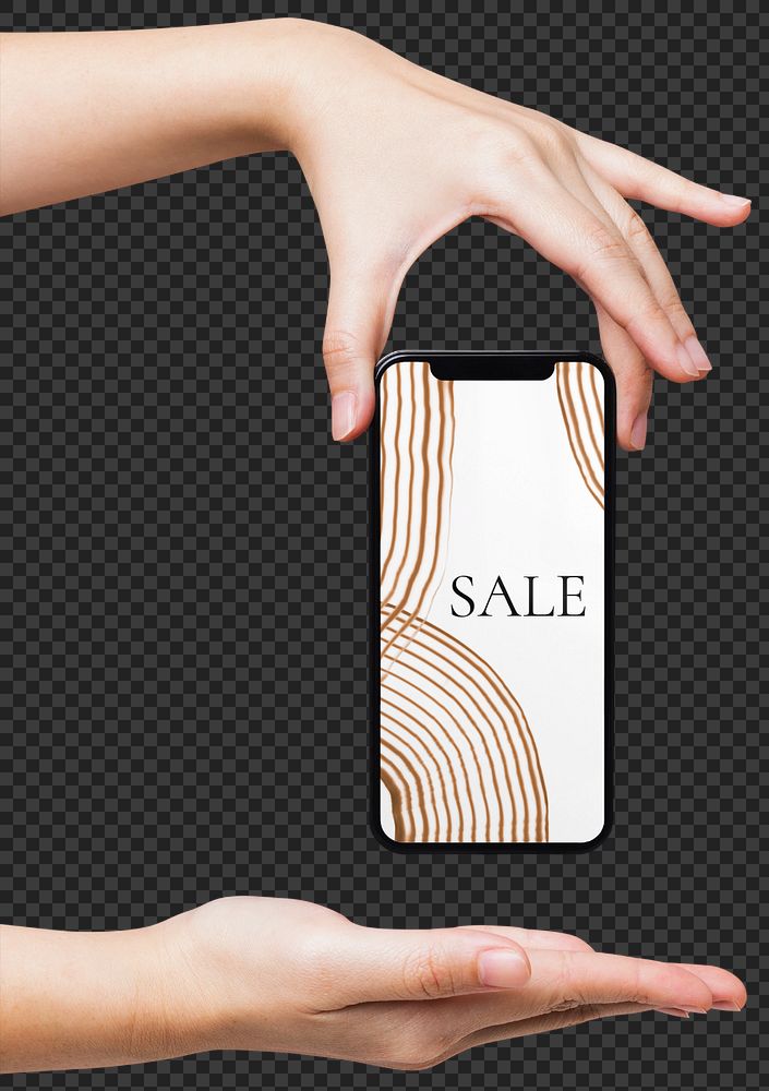 Phone screen mockup, editable digital device
