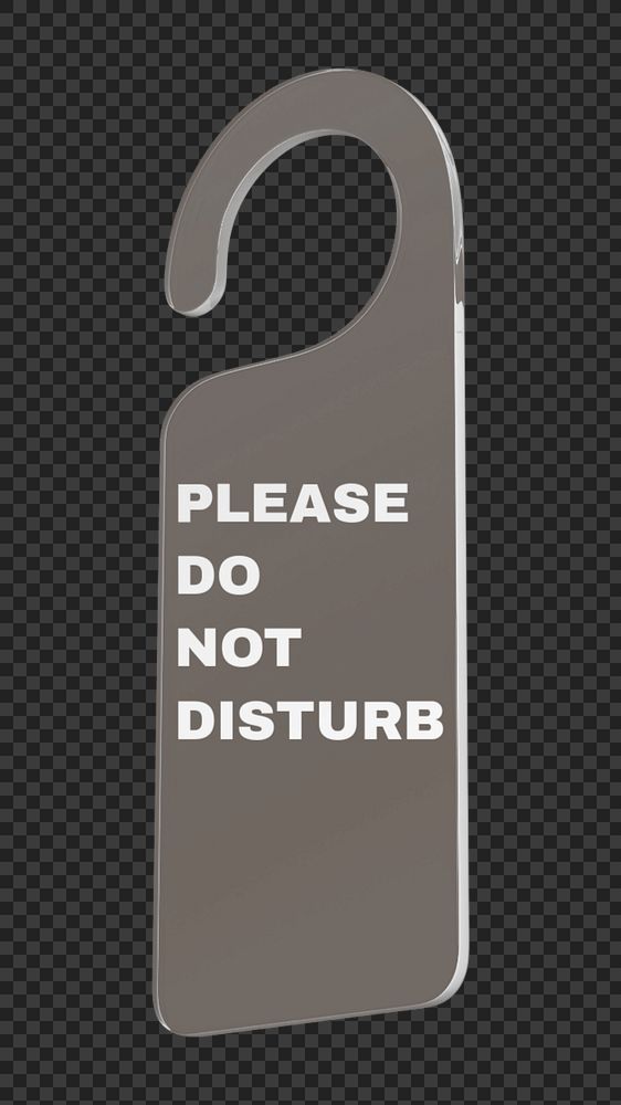 Door tag mockup, gray 3D design 