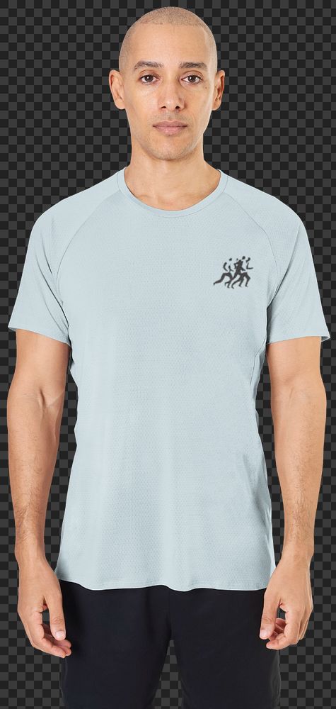 T-shirt mockup element, men's apparel design