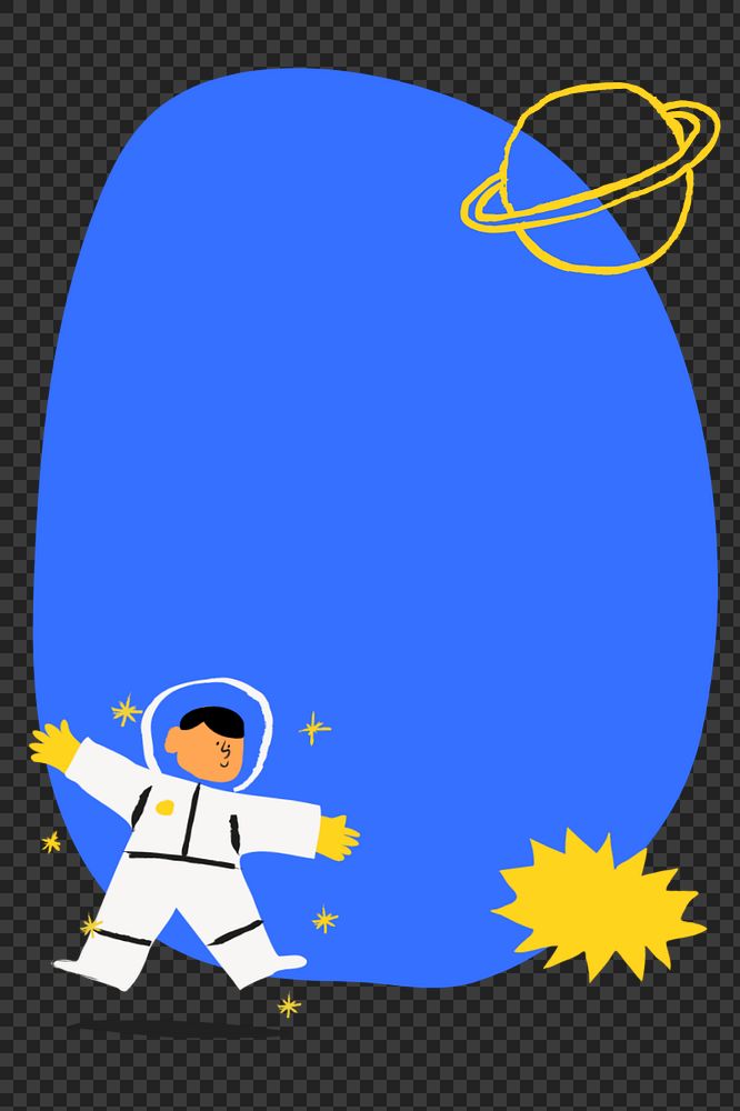 Cute astronaut png element, editable design