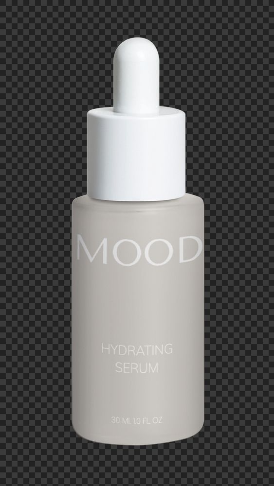 Serum dropper bottle mockup element, product packaging for beauty and skincare