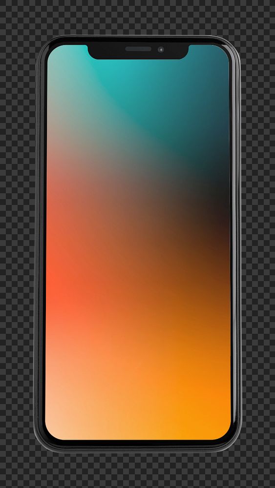 Phone black screen mockup