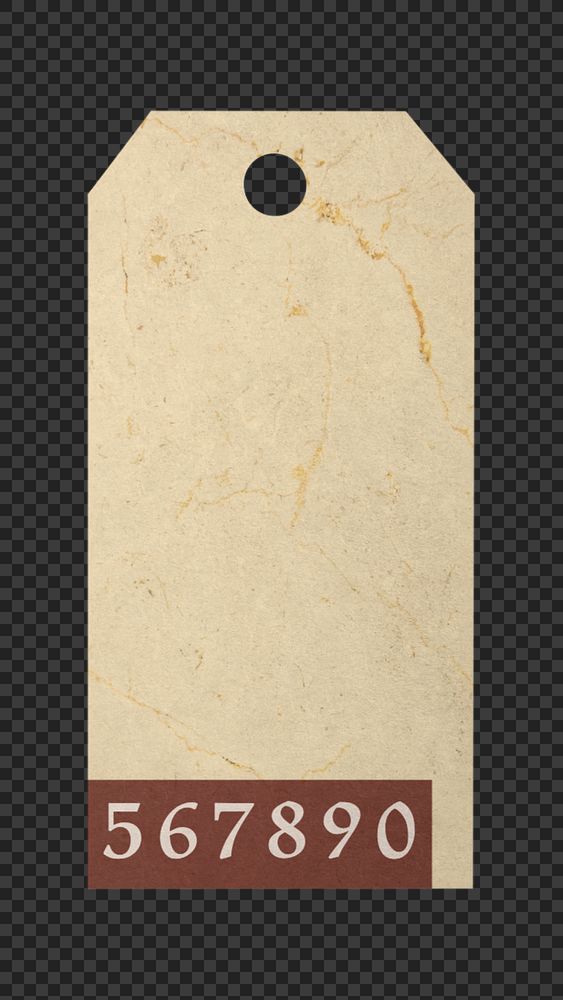 Vintage paper label mockup element, customizable design