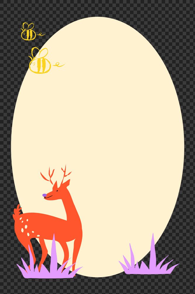 Animal, nature doodle png element, editable design