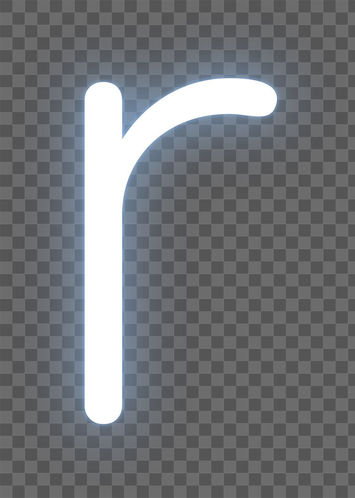 Letter r png white alphabet, transparent background