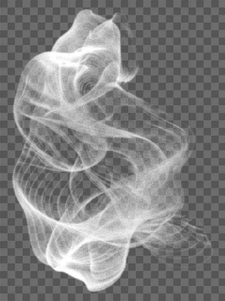 PNG abstract smoky shape, digital element, transparent background