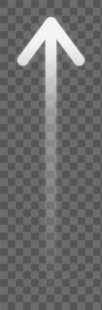 PNG white arrow, digital element, transparent background