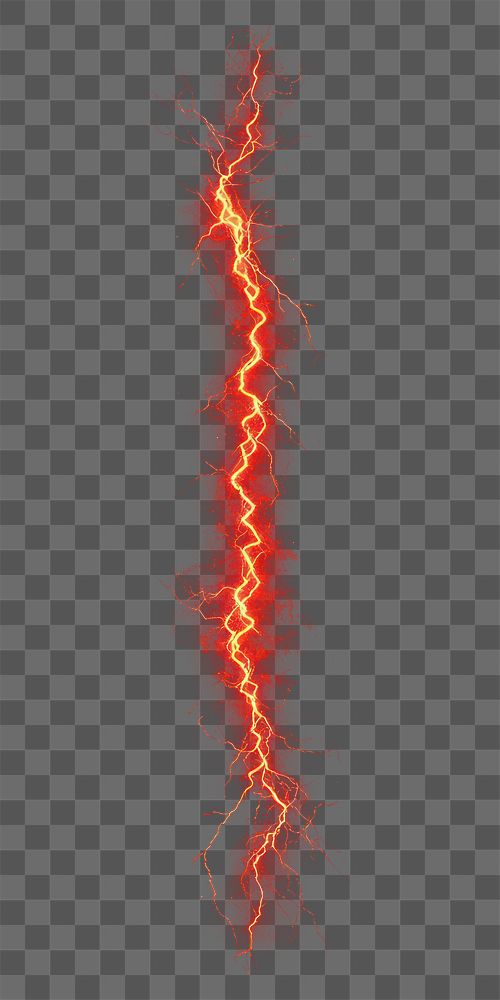 PNG A red lightning background effect storm.