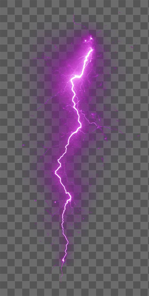 PNG Purple Lightning lightning storm night.