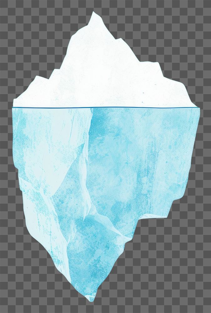 PNG  Cute iceberg illustration outdoors nature floating.