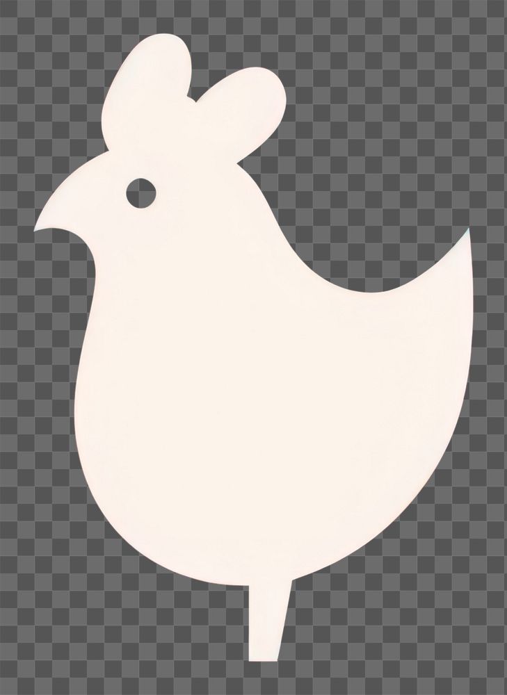 PNG  Hen icon animal logo silhouette.