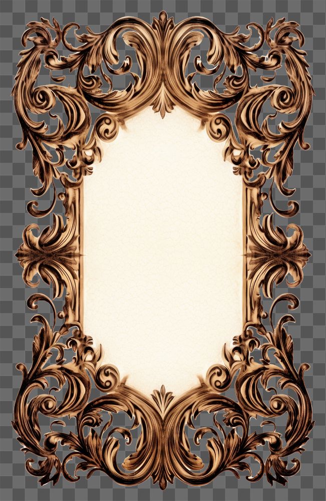 PNG Ornament backgrounds frame white background. AI generated Image by rawpixel.
