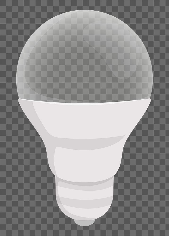 Light bulb png sticker, cute illustration, transparent background