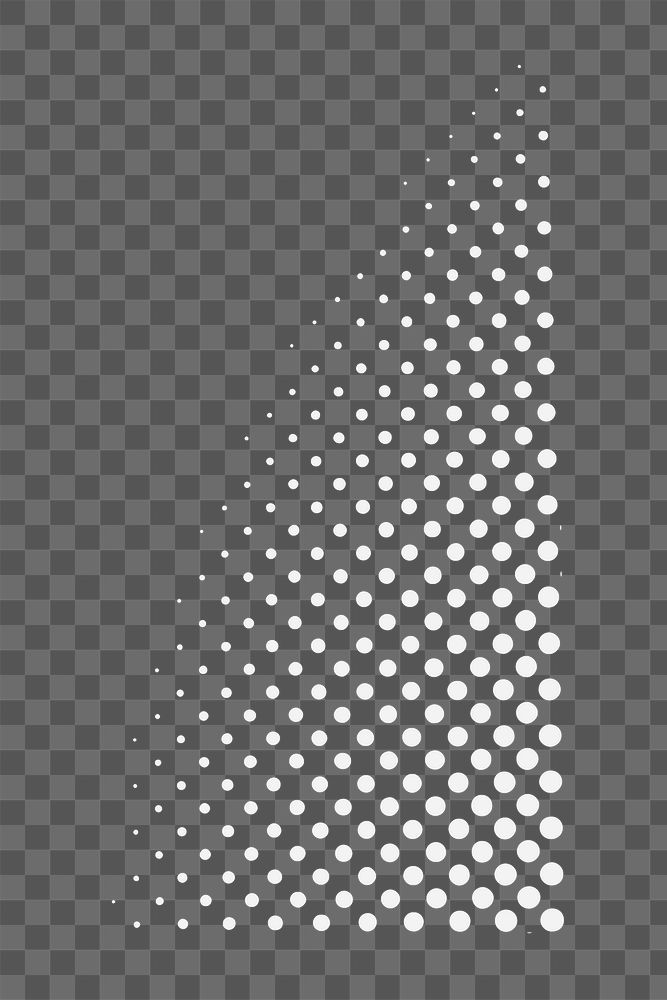 Halftone png sticker, dots pattern design, transparent background