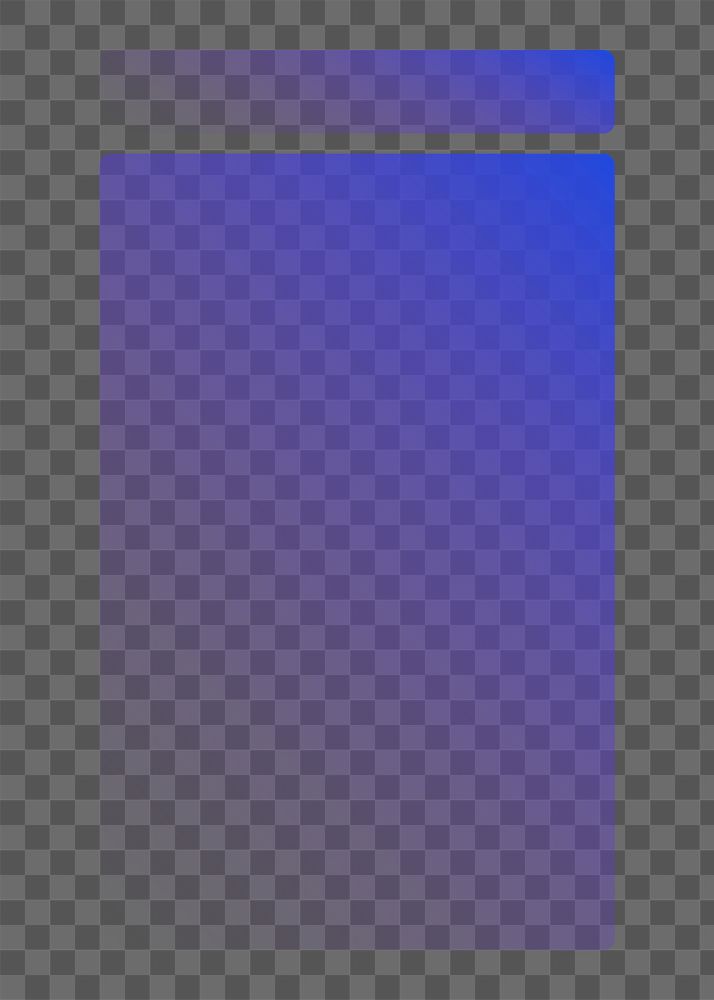 Purple rectangle frame png sticker, transparent background