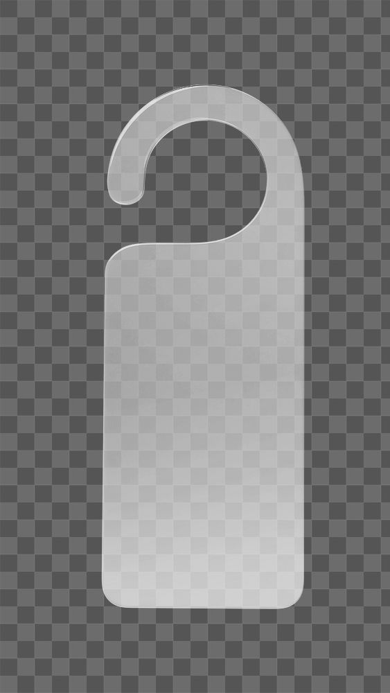 Door tag png overlay, 3D transparent design