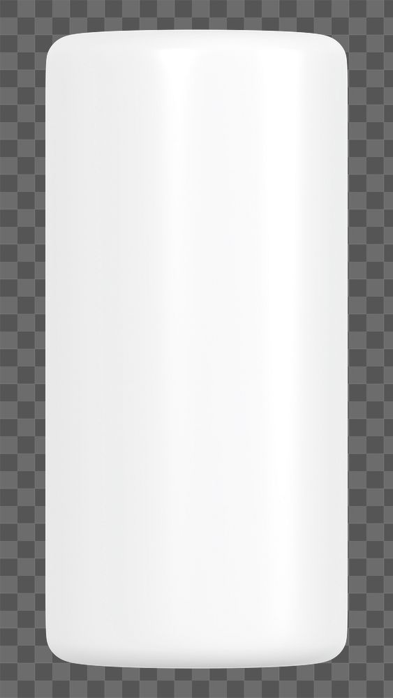 White pillar graph png 3D rendered sticker, transparent background