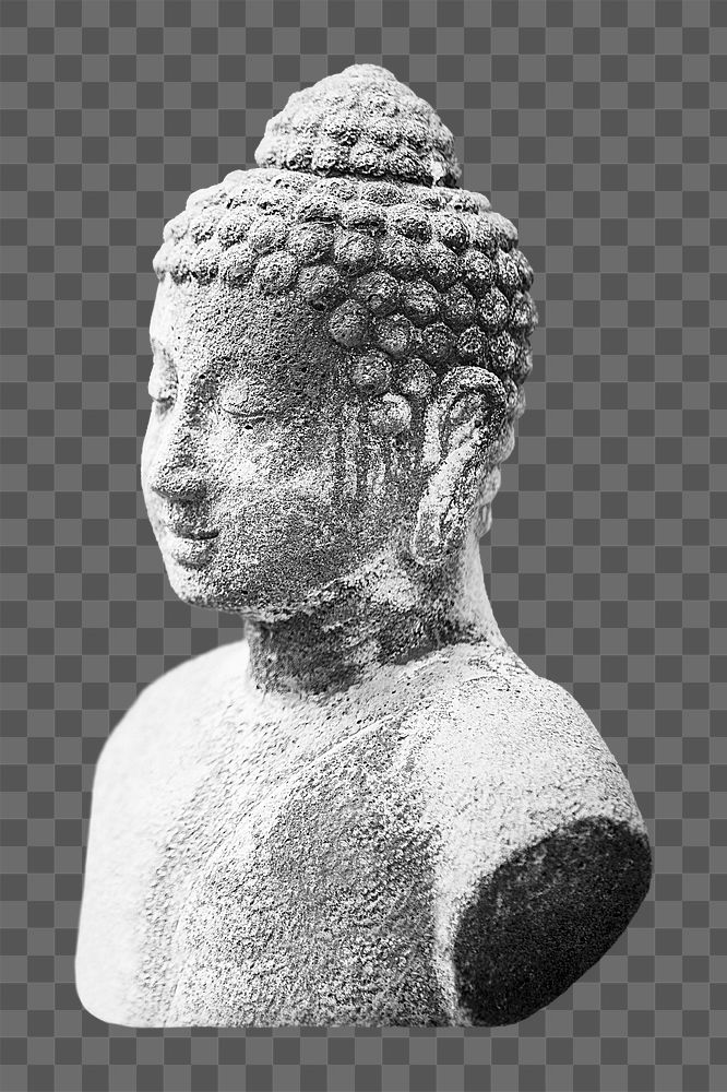 Buddha statue png sticker, transparent background