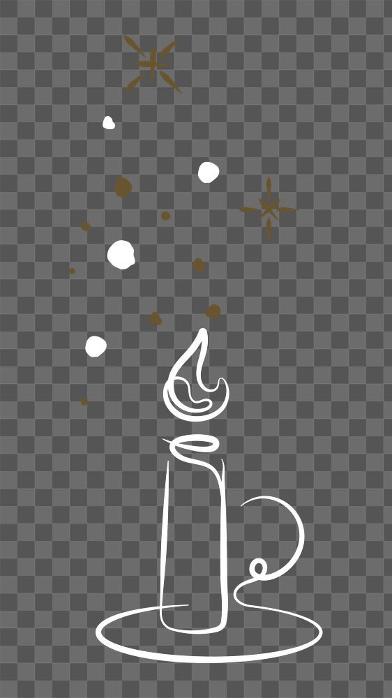 Lit candle png Ramadan sticker, transparent background