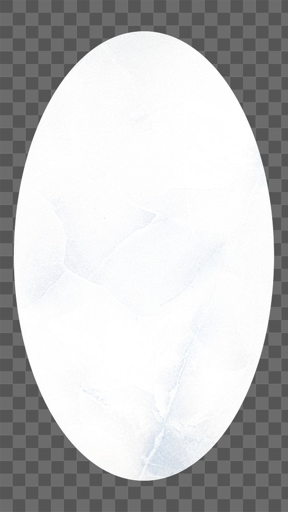 Png aesthetic oval badge, transparent background