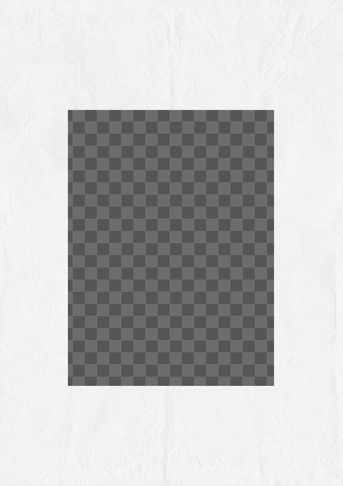 Off-white frame png paper texture, transparent background