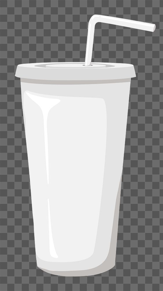 PNG white paper cup, transparent background