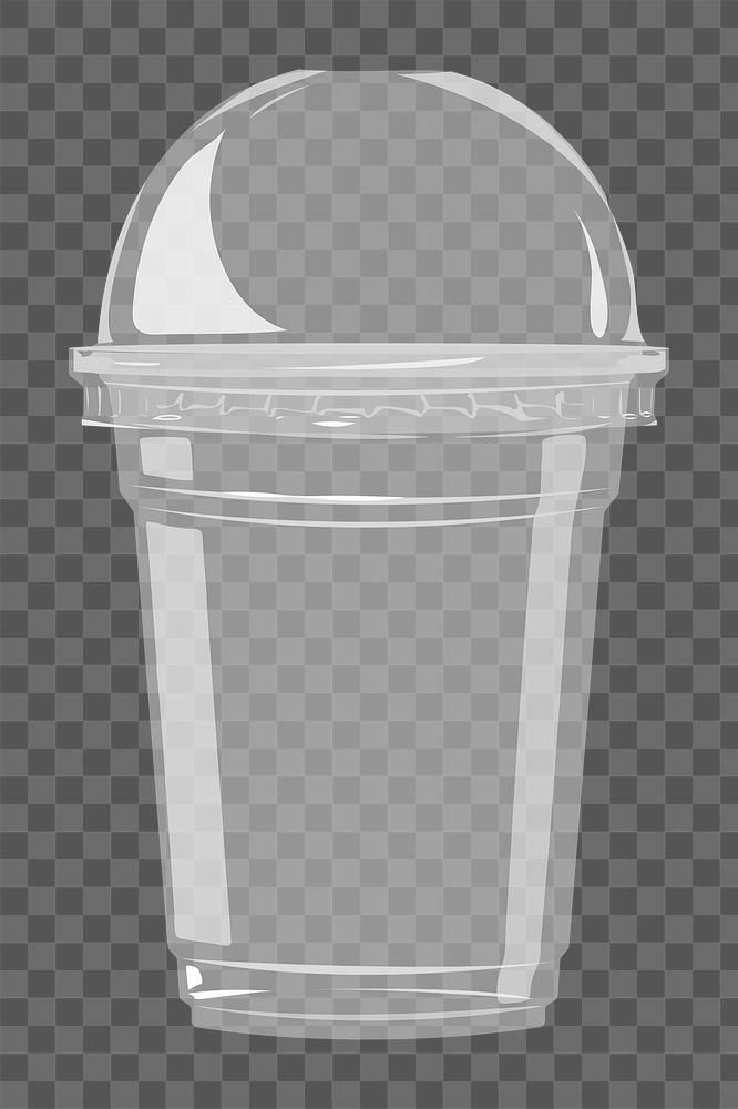 Takeaway glass png, transparent background