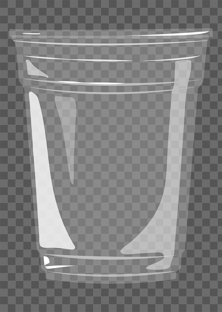 Takeaway glass png, transparent background