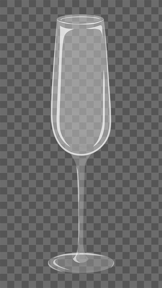 Champagne glass png, transparent background