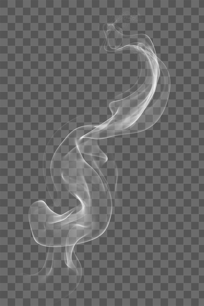 PNG Smoke monochrome abstract darkness, digital paint illustration. AI generated image