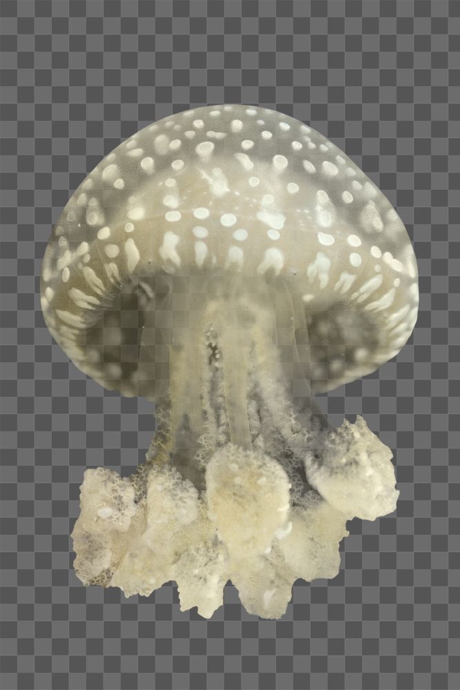 Jellyfish png, transparent background