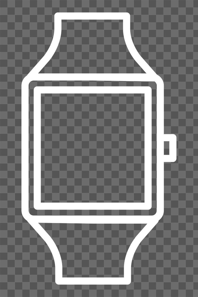 Smartwatch png illustration, transparent background