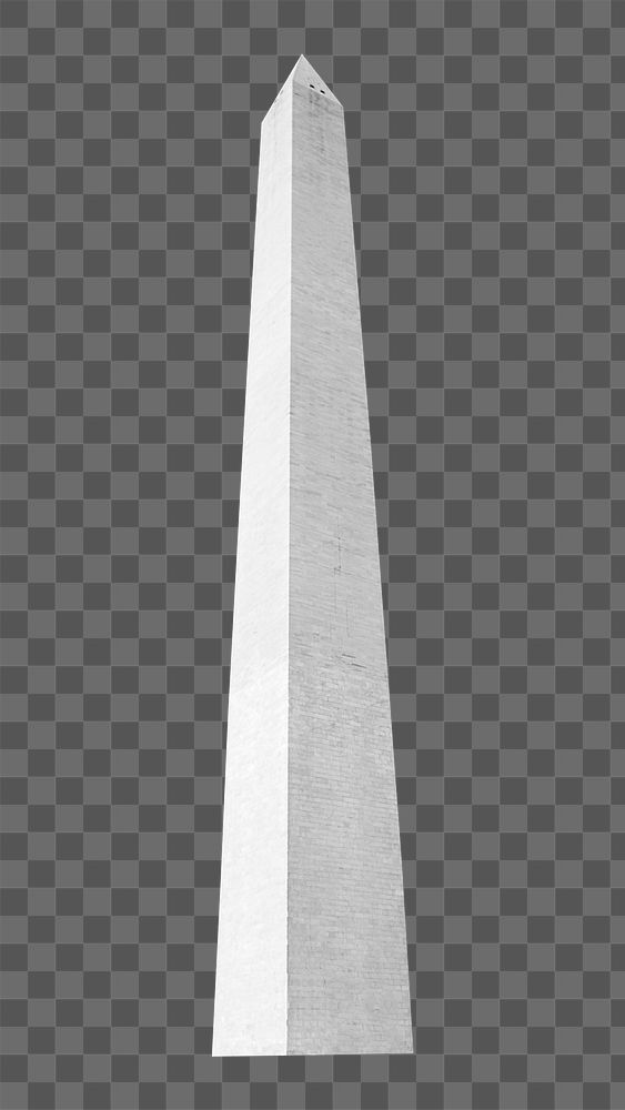 Png Washington monument obelisk element, transparent background