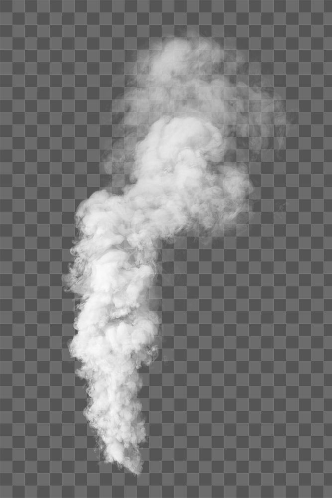 Smoke png element, transparent background