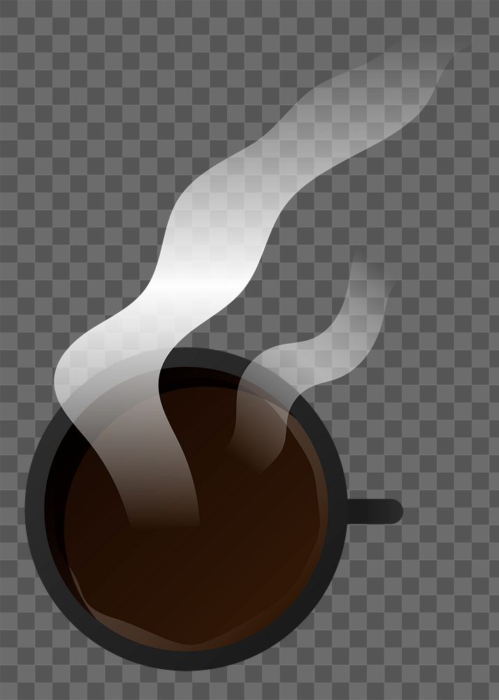 Png hot coffee cup element, transparent background