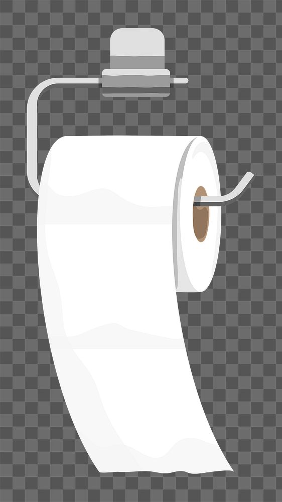 Toilet tissue hanging  png, transparent background