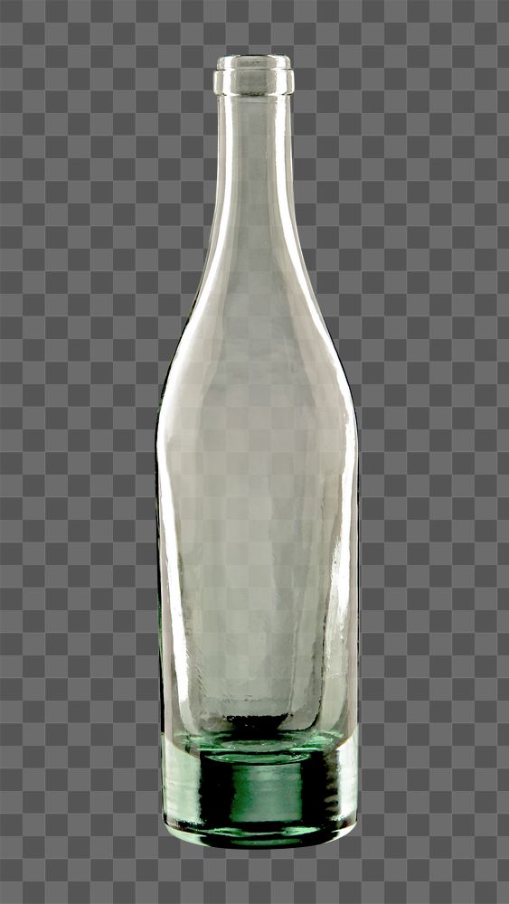 Png wine bottle, isolated image, transparent background