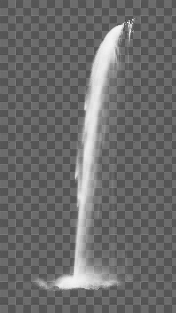 PNG Waterfall effect, transparent background. AI generated image by rawpixel.