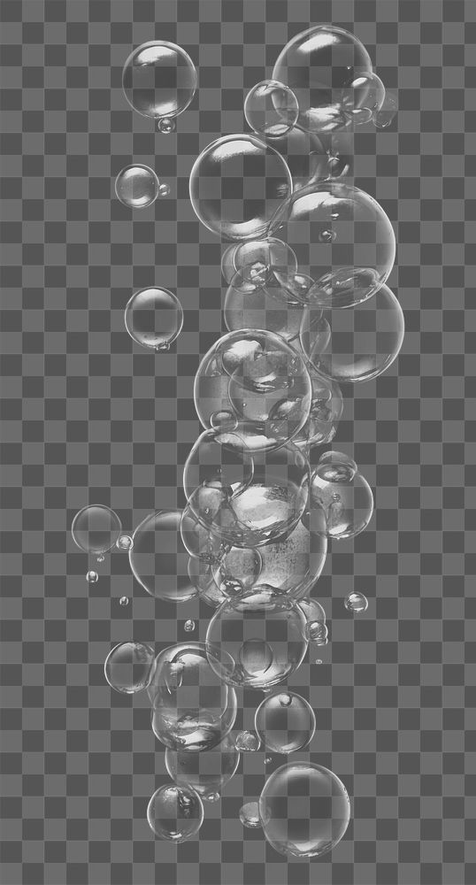 PNG Air bubbles effect, transparent background AI generated image by rawpixel