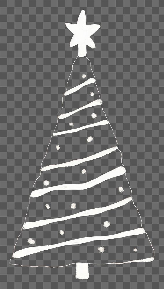 PNG Christmas tree white illuminated celebration. AI generated Image by rawpixel.