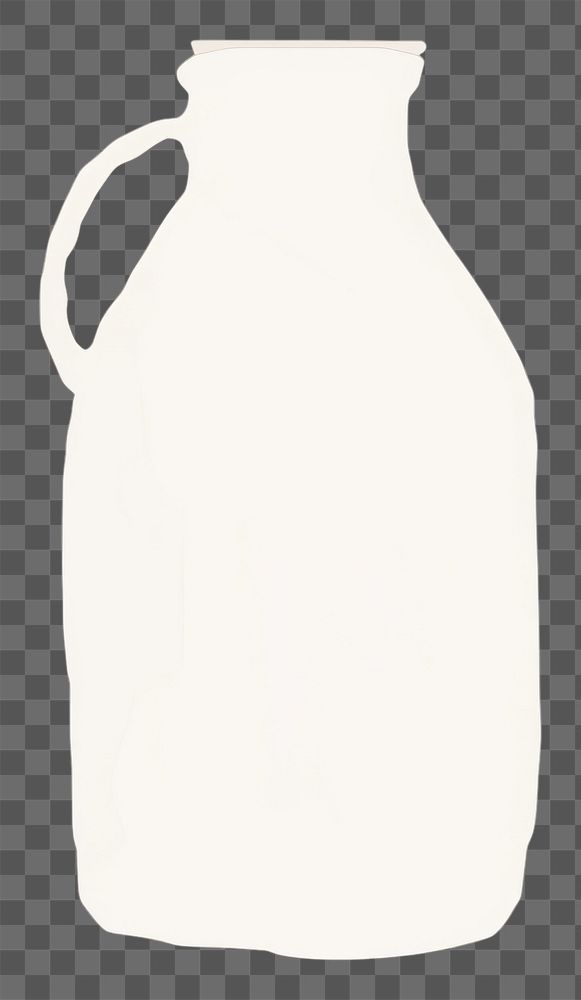 PNG Cotton of milk glass jug white background. AI generated Image by rawpixel.