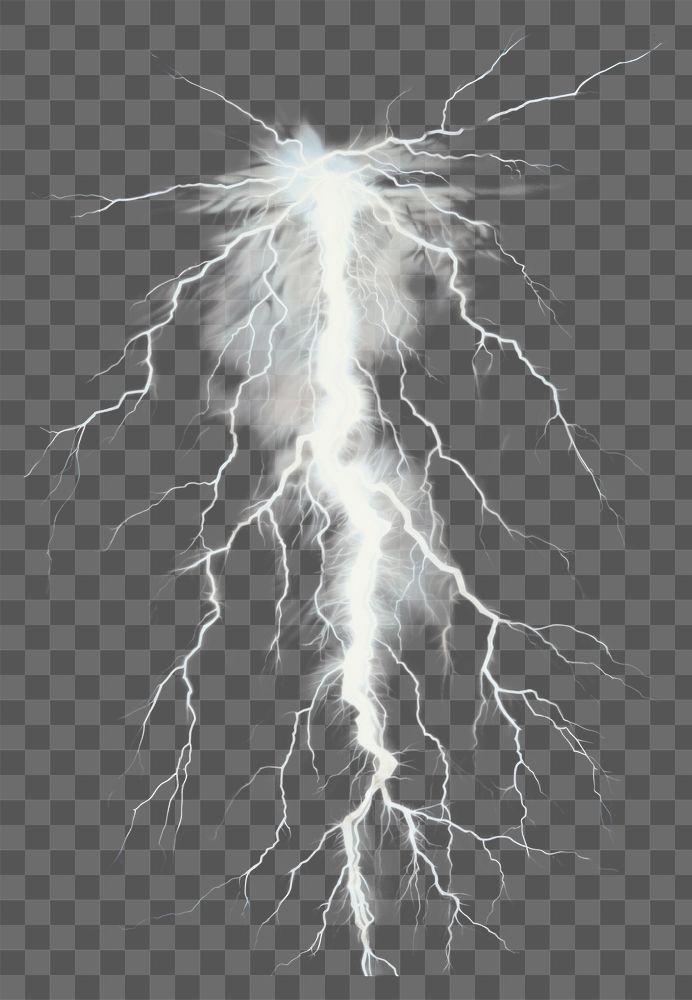 PNG Thunder thunderstorm backgrounds lightning. AI generated Image by rawpixel.