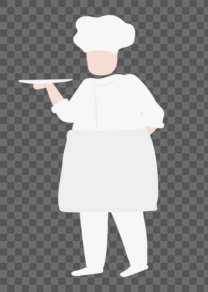 Male chef png clipart, culinary artist, job illustration